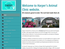 Tablet Screenshot of harpersanimalclinic.com